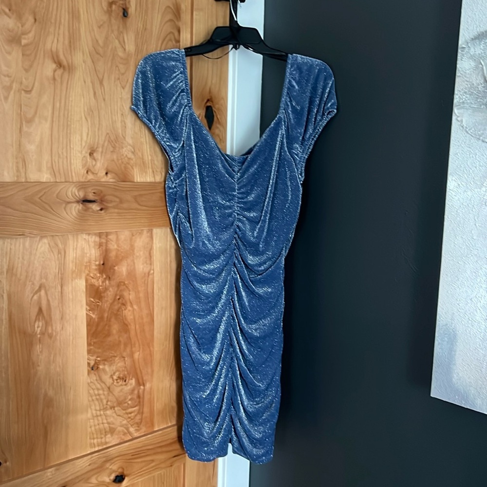 Blue homecoming dress